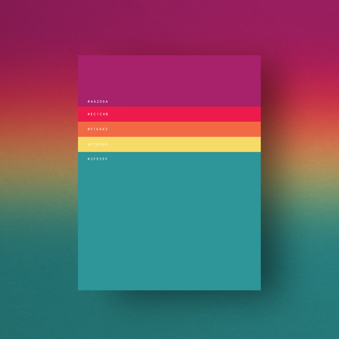 Beautiful Colour Palettes Based the Year’s Most Popular Colours 5 • Materia