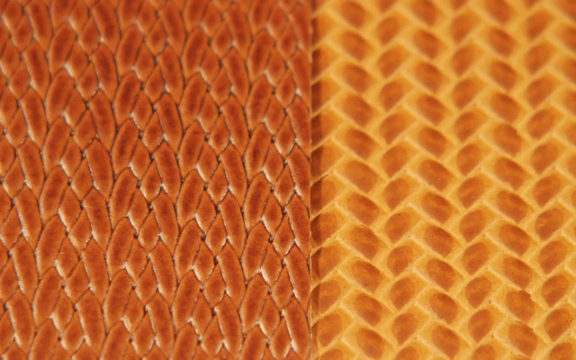 Robus embossed leather