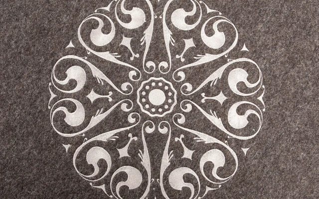 Embroidered Wool