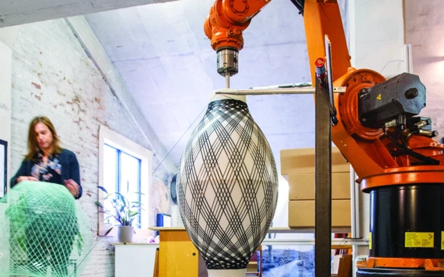 Fiber Pattern Lamps at Dutch Design Week