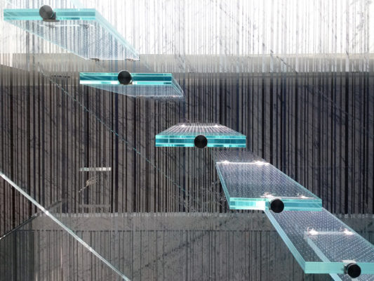 The Materials Behind This Ethereal Floating Glass Stair + Skylight 6
