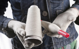 Recycled cotton fibres is turned into viscose-like fabric