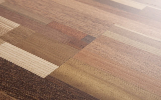 Recycled wood laminate