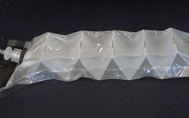 Robots with origami-inspired muscles can lift 1000 times their weight