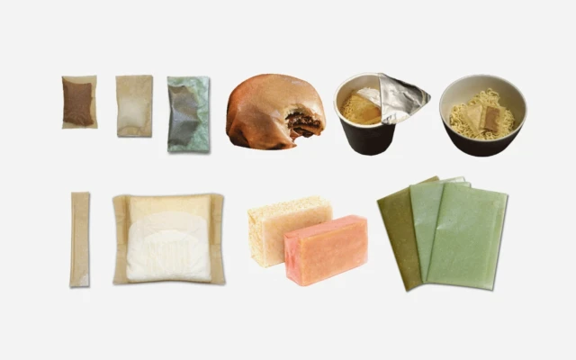 This edible packaging material is based on seaweed