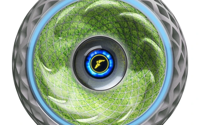 Driving towards a future with cleaner air with moss filled tires