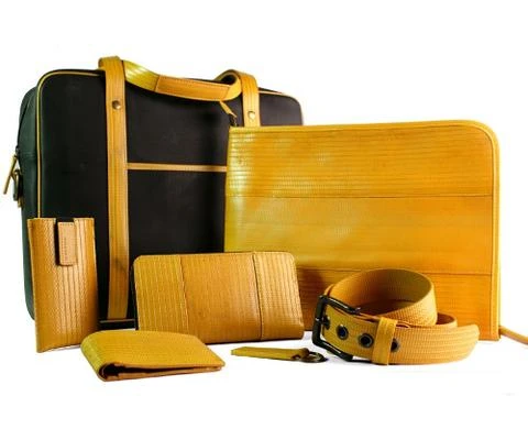 Accessories made from fire hoses on International Firefighters’ Day
