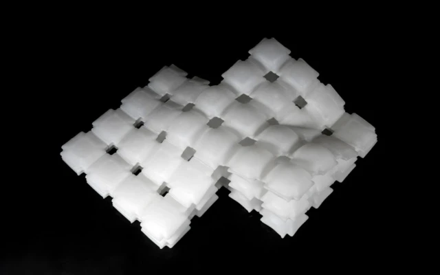 Inflatable silicone material is made using liquid printing