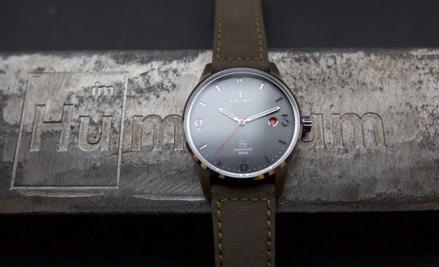 A watch made from deconstructed illegal firearms