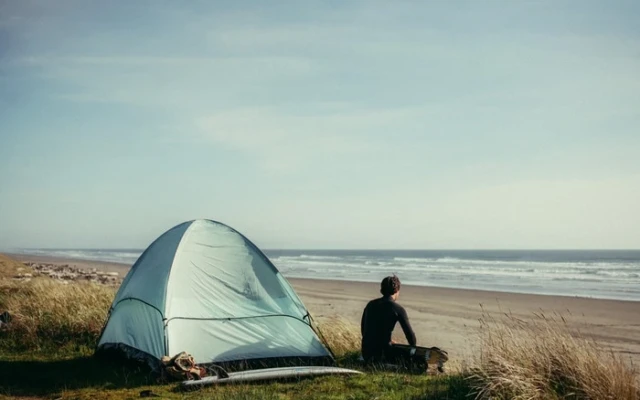 Self-healing tent can be fixed with the rub of a finger
