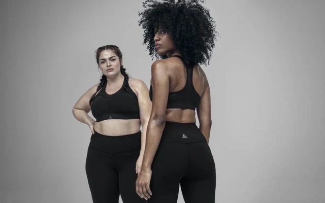 This sports bra contains a NASA approved non-Newtonian material