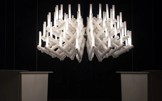 How a crystal chandelier grows