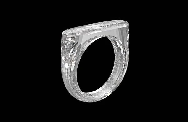 Growing and cutting a carbon neutral diamond ring