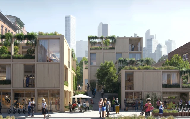 A flat-packed urban village