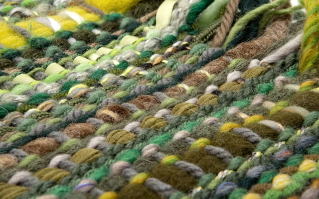 Woven recycled material