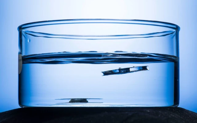 Superhydrophobic material inspired by spiders and ants