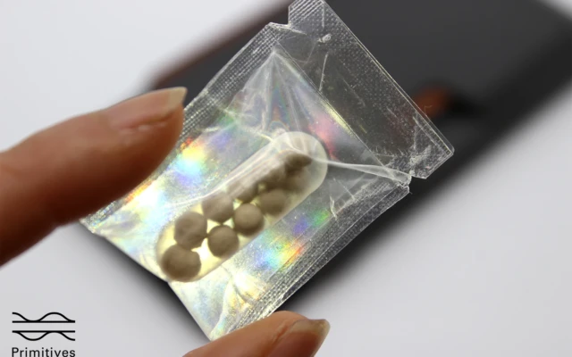 Smart, compostable thin film packaging material