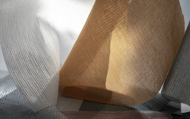 Acoustic curtain fabrics