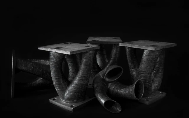 3D printed structural steel connectors