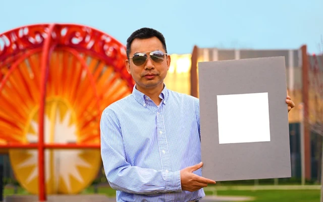 The world’s whitest paint to cool buildings