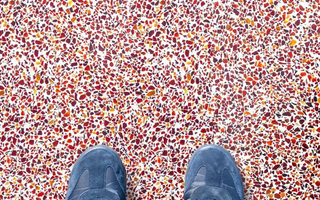 Huguet recycled terrazzo