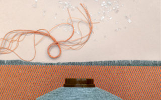 Recycled plastic waste upholstery