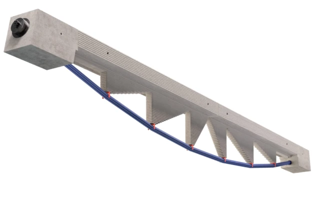 A minimal beam with maximal strength