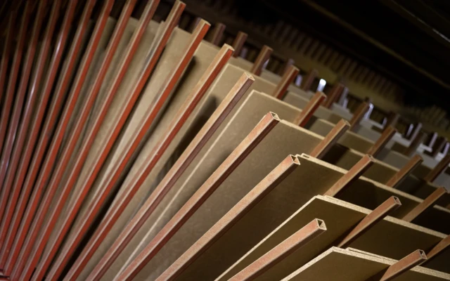 Board materials made with biobased glue