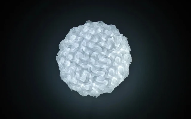 A light made with AI and 3D printing