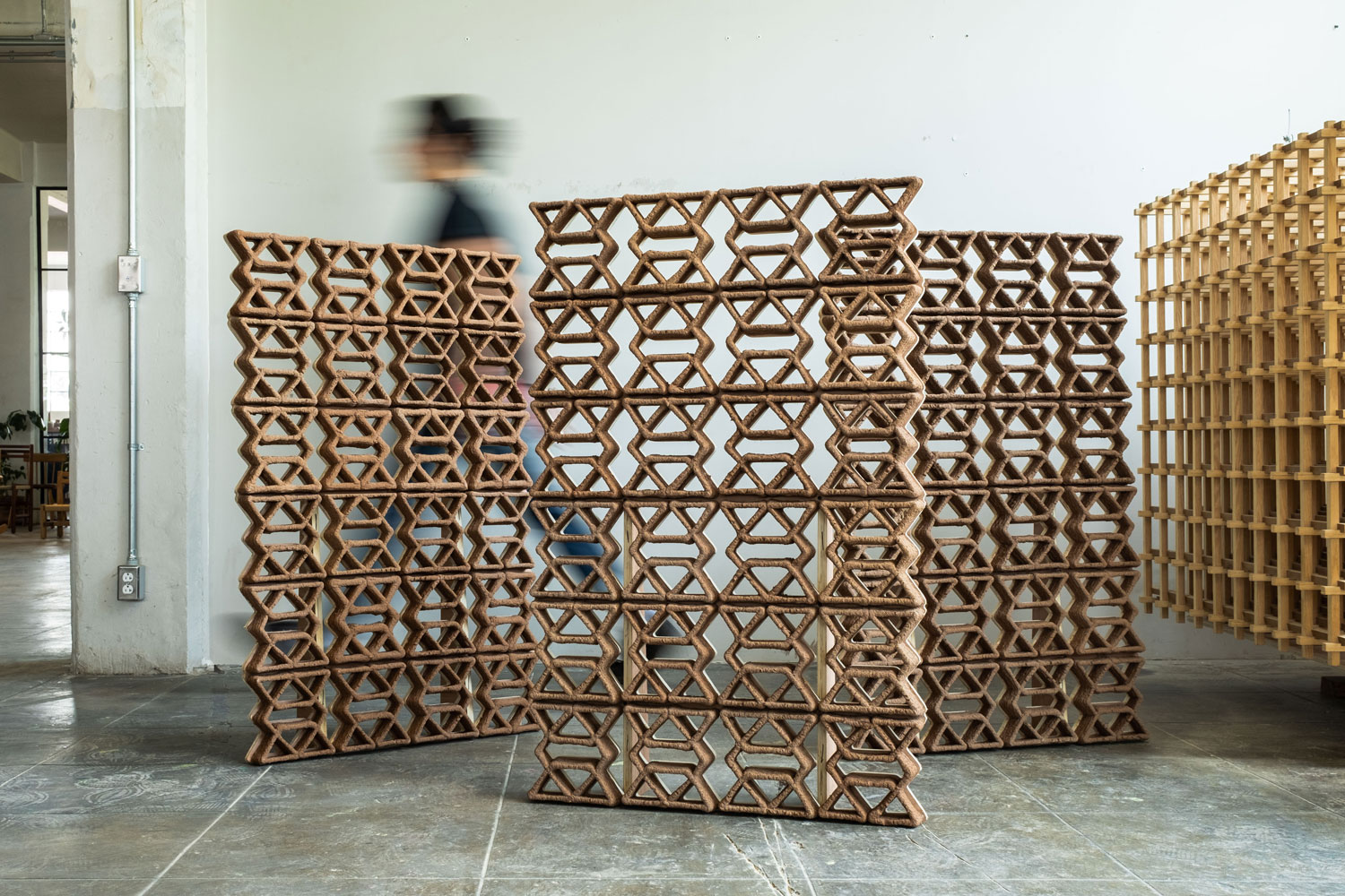 Sustainable structures made of 3D printed wood