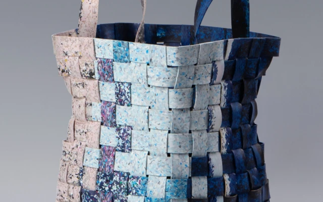 Woven recycled LLDPE