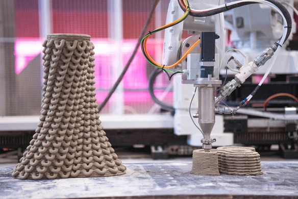3D printed concrete