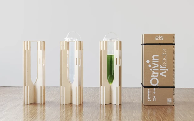 An air purifier powered by algae