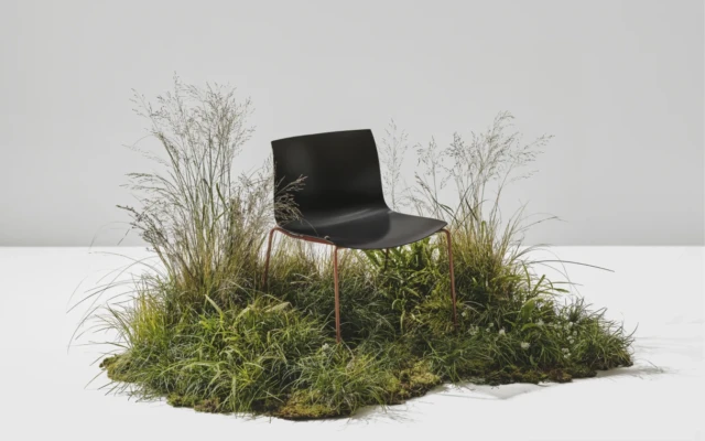 A chair made of paper