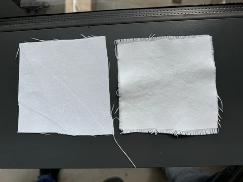A cooling textile coating made of chalk