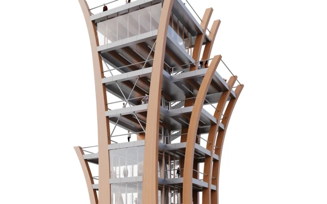 Seven-Storey Observation Tower in St. Louis to Be Constructed from Structural Engineered Bamboo