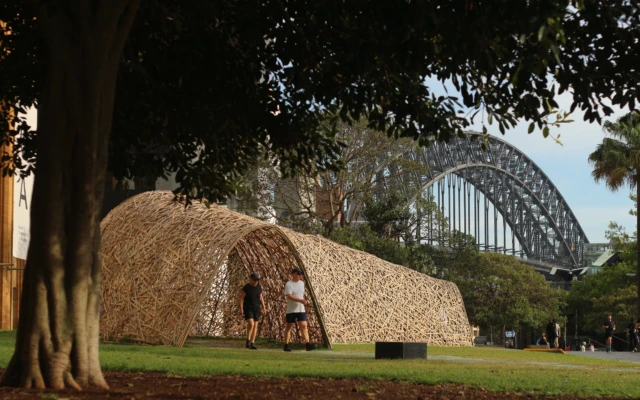 What We Leave Behind: A Community-Woven Bamboo Pavilion at Sydney Festival