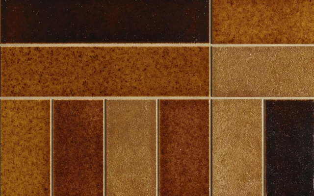 ExCinere® Volcanic ash–glazed porcelain tiles