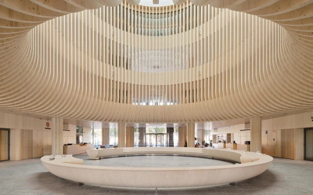 Katajanokan Laituri Integrates Large-Scale Timber Construction In A Waterfront Context