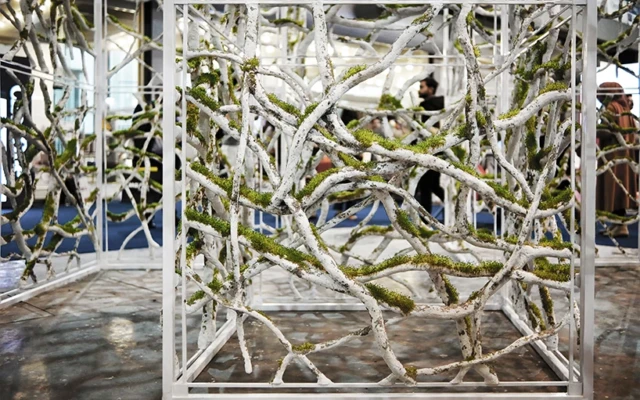 Recycled Paper Waste Forms Living Papercrete Installation