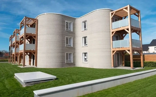 Europe’s Largest On-Site 3D Printed Apartment Building Completed in France