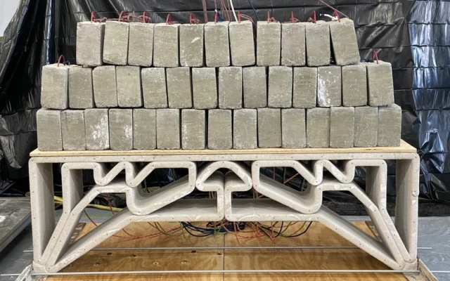 3D Printed Concrete Bridge Explores Material-Efficient Construction