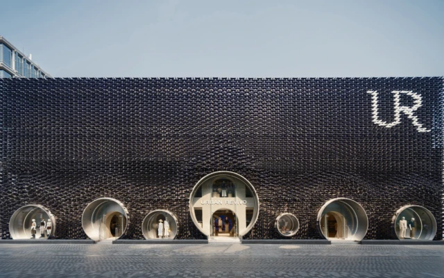 Colour-Changing Aluminium Façade Defines Urban Revivo’s Beijing Flagship