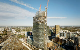 World’s Tallest Hybrid Timber Tower Tops Out In Sydney